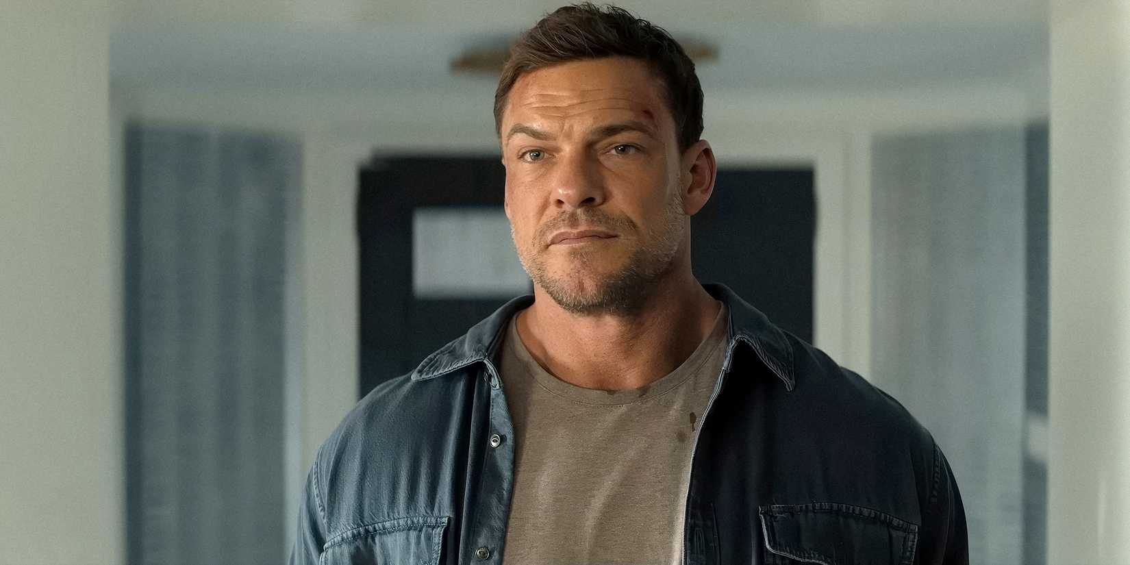 Reacher looking stoic