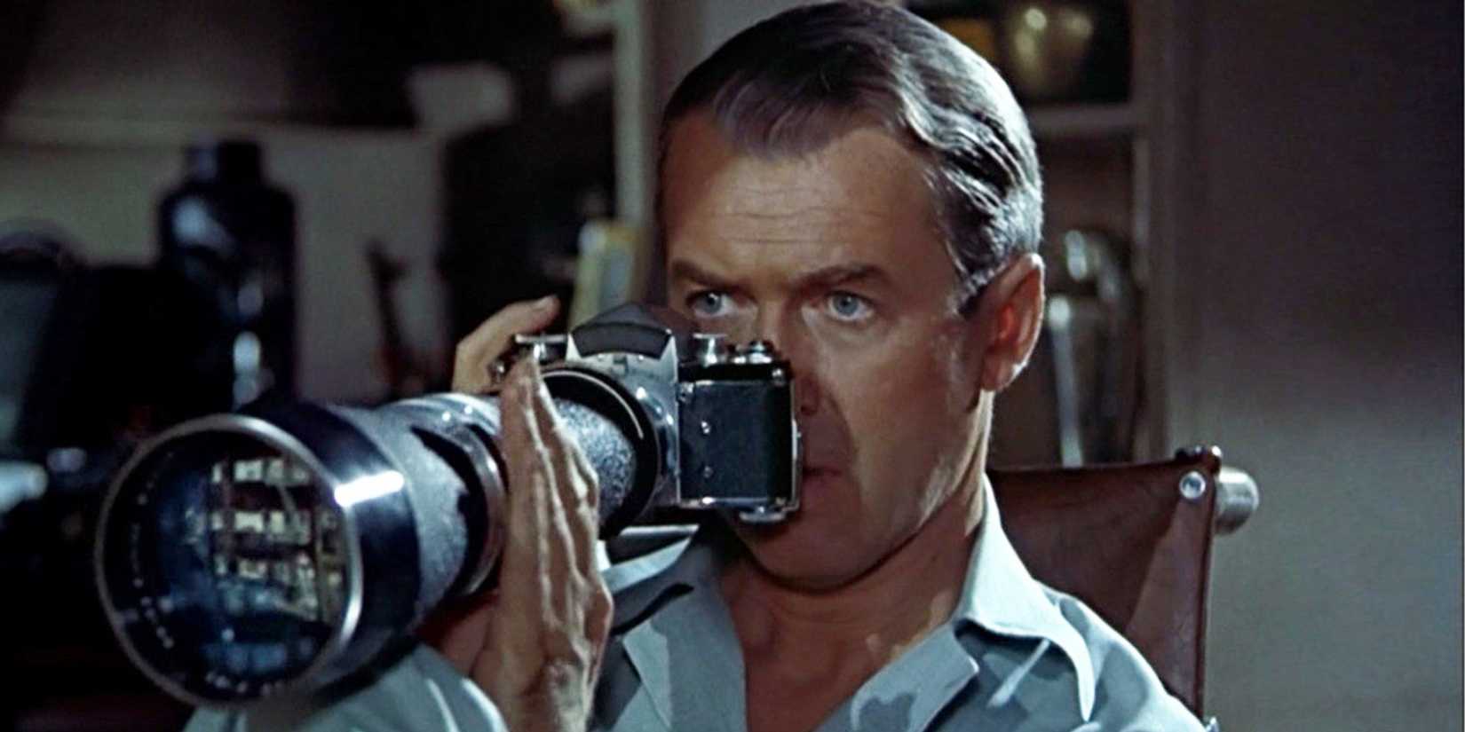 James Stewart as L. B. "Jeff" Jefferies in Rear Window (1954)