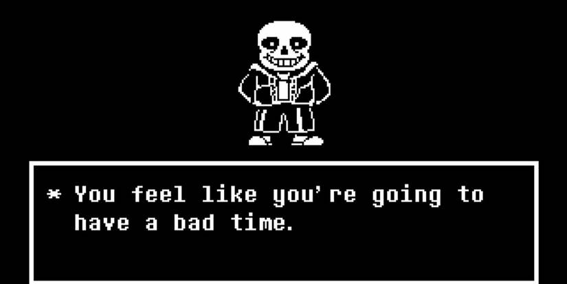 Sans mocking the player in Undertale