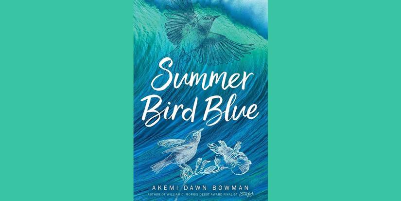 The book cover for Summer Bird Blue by Akemi Dawn Bowman