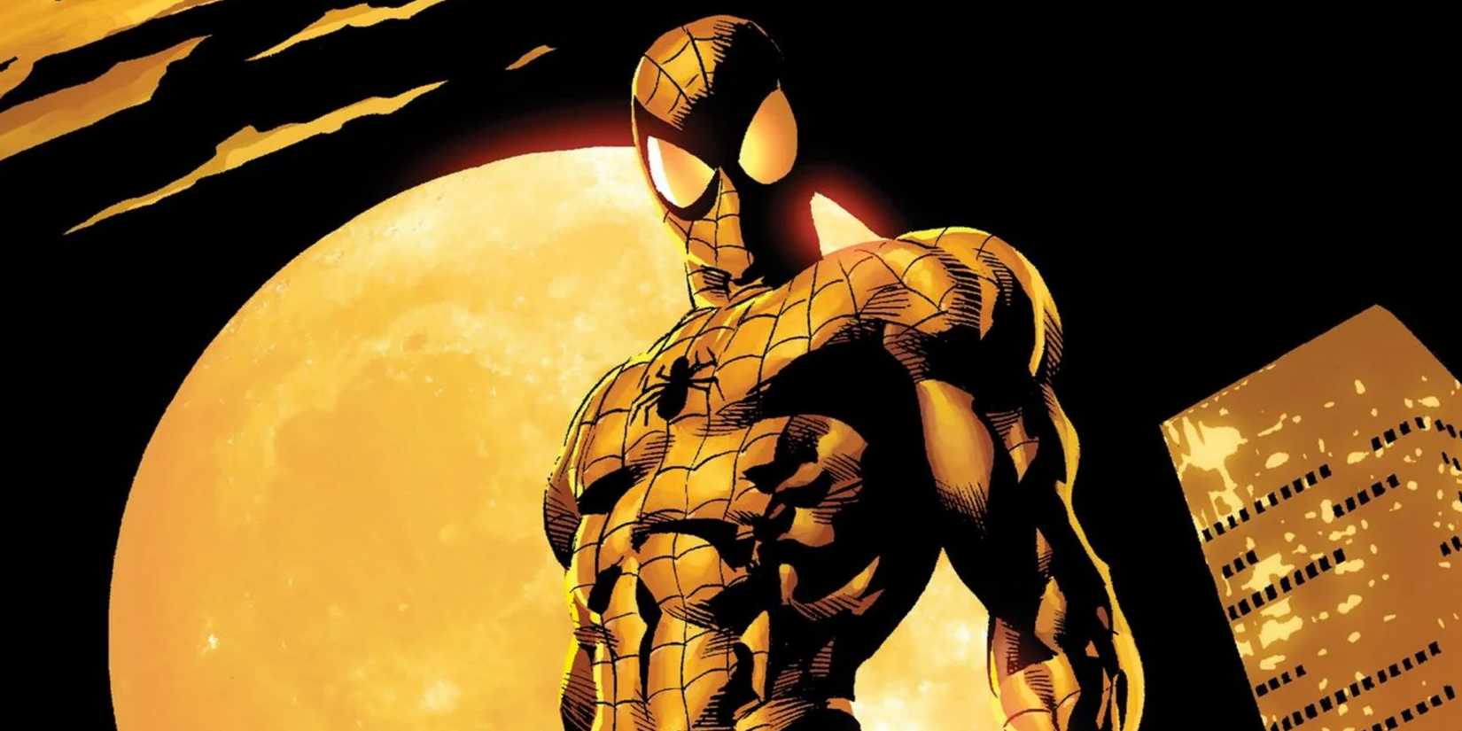 Spider-Man in the moonlight on the cover of 'Spider-Man: The Other'