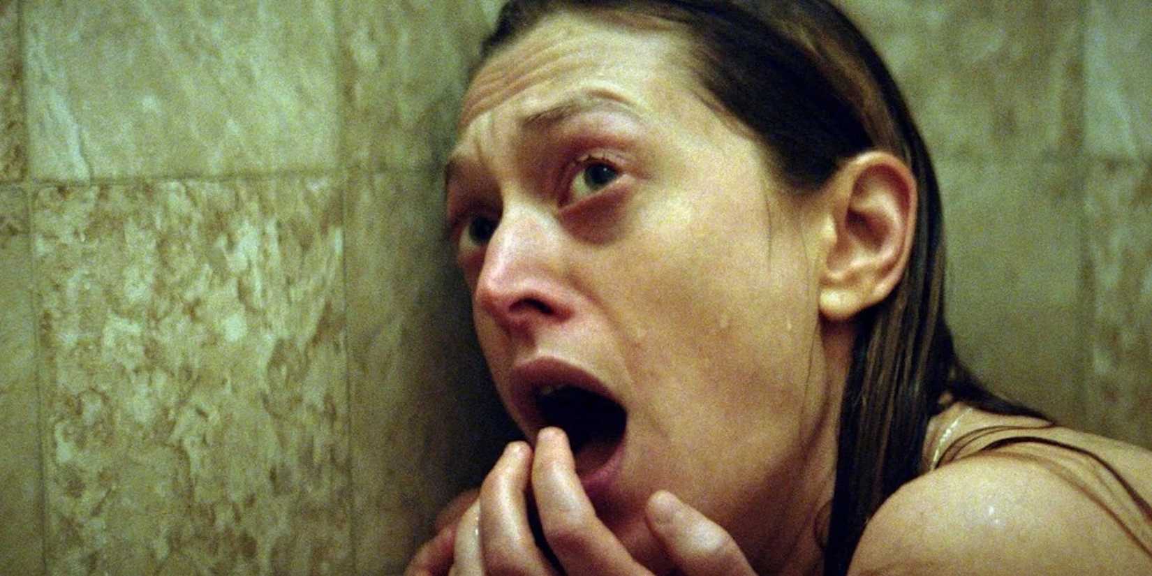 A woman looking terrified in The Dark and the Wicked
