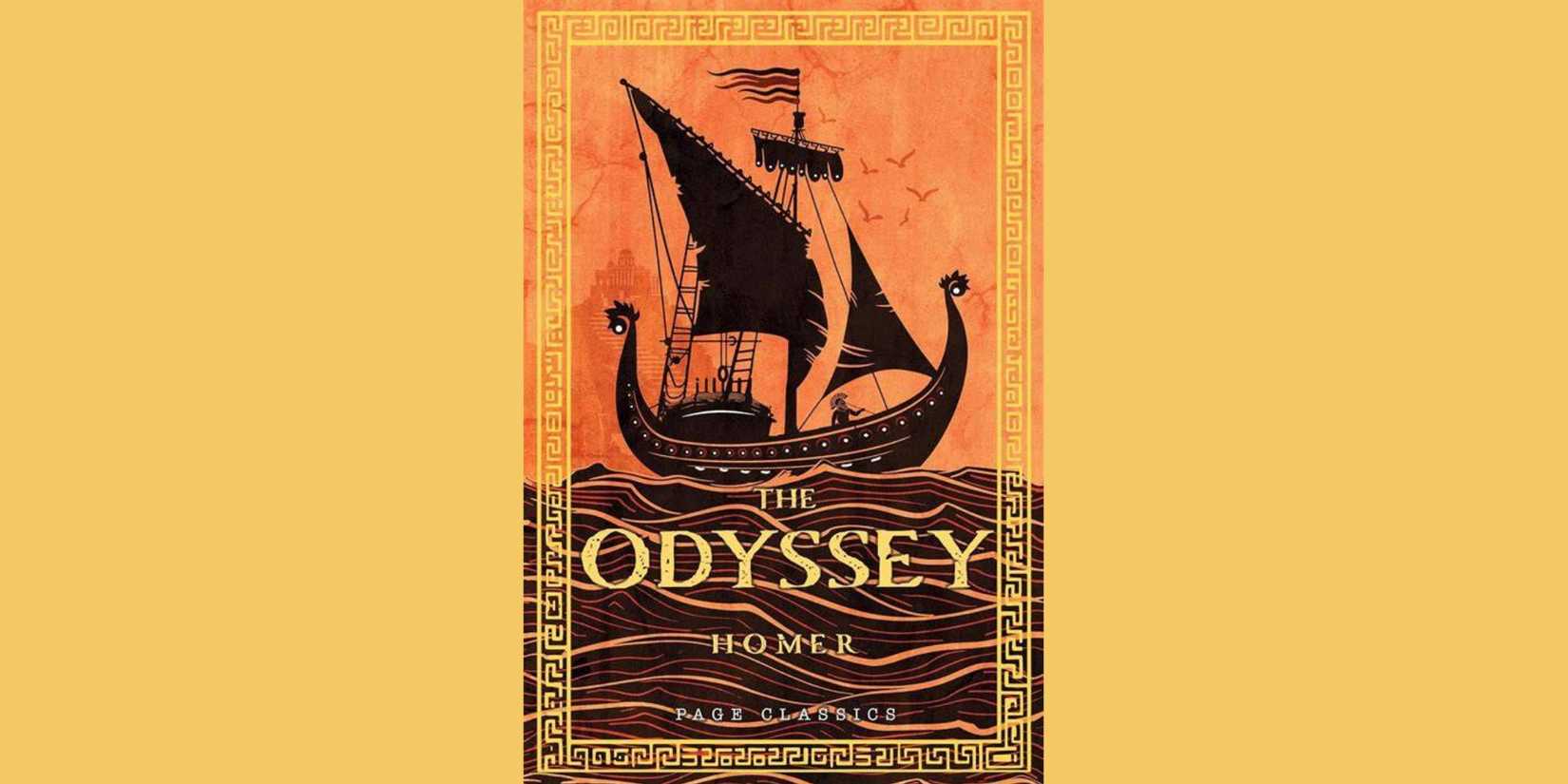 The front cover of 'The Odyssey' by Homer