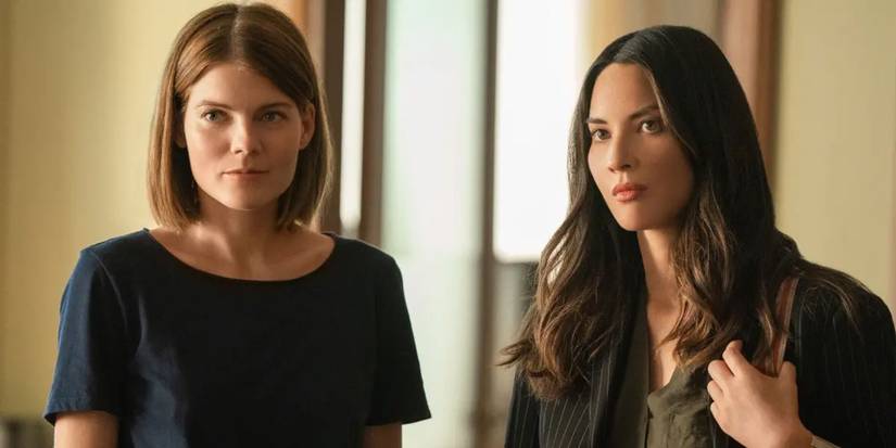 Emma Greenwell and Olivia Munn in 'The Rook'