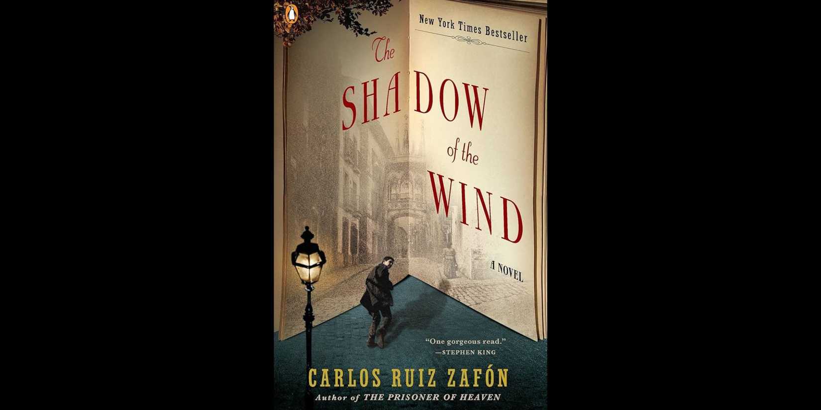 Book cover of The Shadow of the Wind written by Carlos Ruiz Zafón