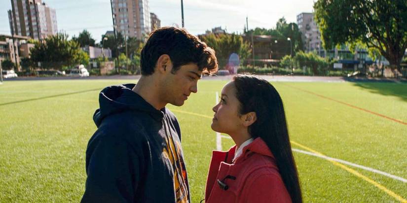 Noah Centineo and Lana Condor at the end of 'To All the Boys I've Loved Before'