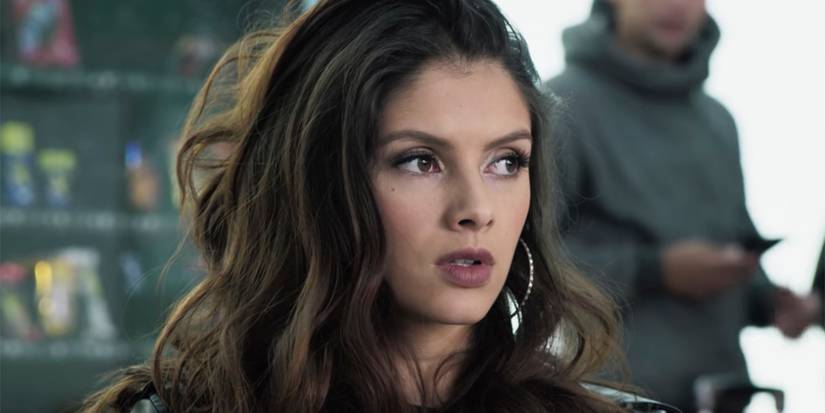 The close-up of a beautiful woman scoping out a place in Undercover Law.