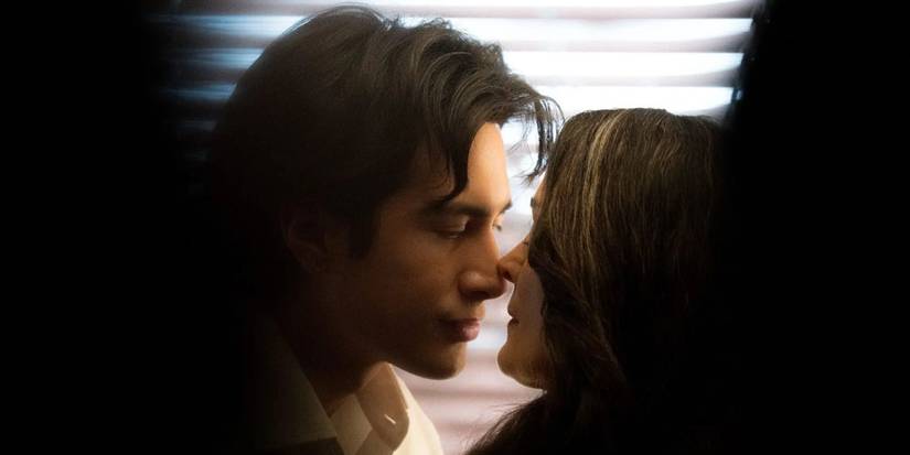 Hudson Williams and Carrie-Anne Moss in Yaga
