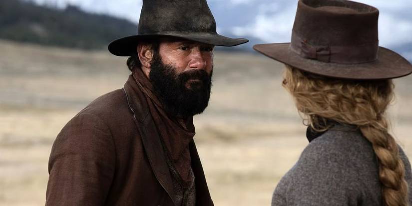 Tim McGraw looking at Faith Hill in '1883'