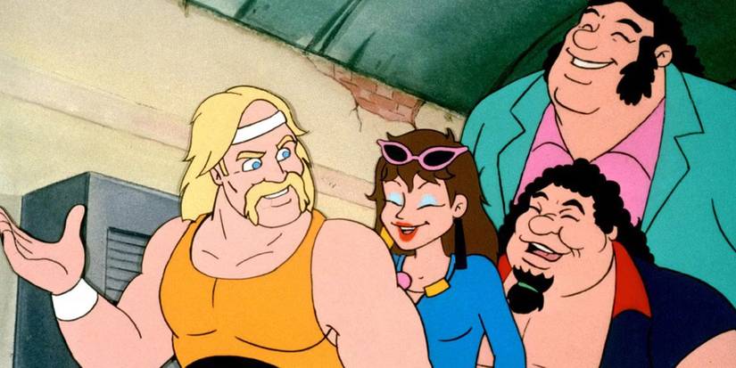 A still image from Hulk Hogan's Rock n Roll Wrestling