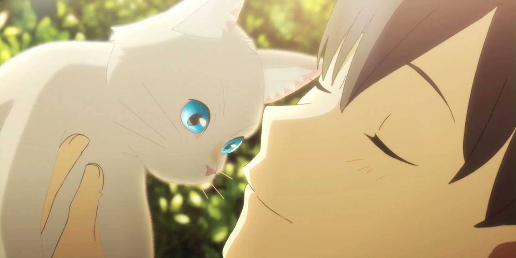 A man holding a cat
