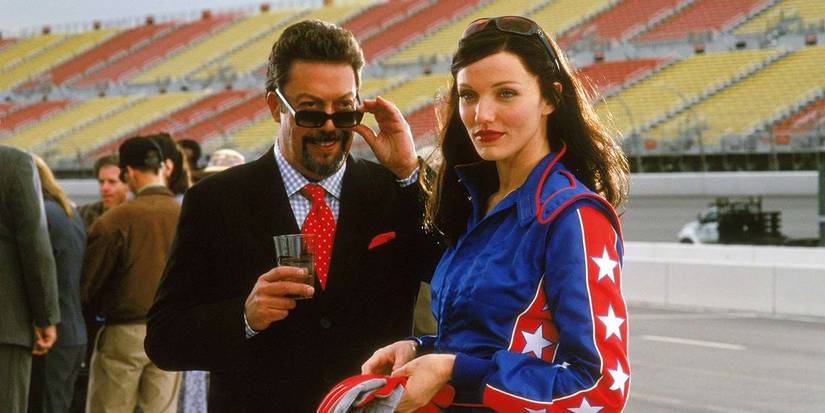 Tim Curry and Cameron Diaz in 'Charlie's Angels'
