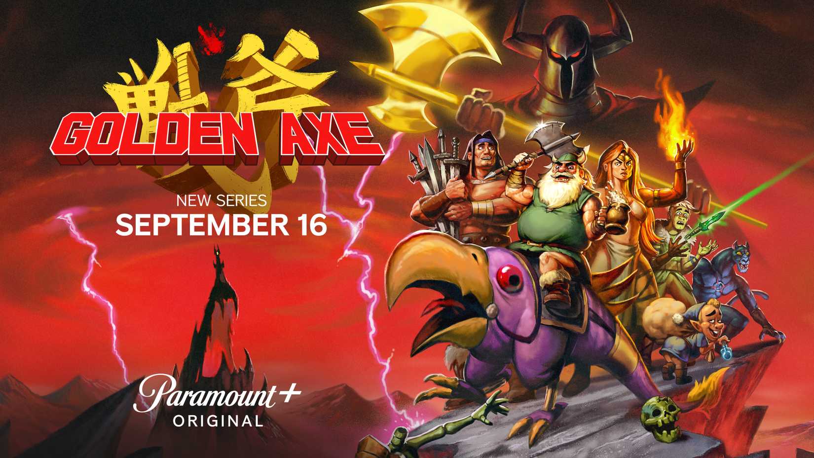 Key art for Golden Axe.