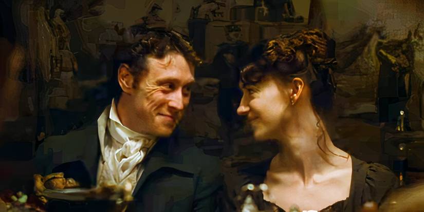 Daisy Edgar-Jones and George MacKay in Sense and Sensibility.