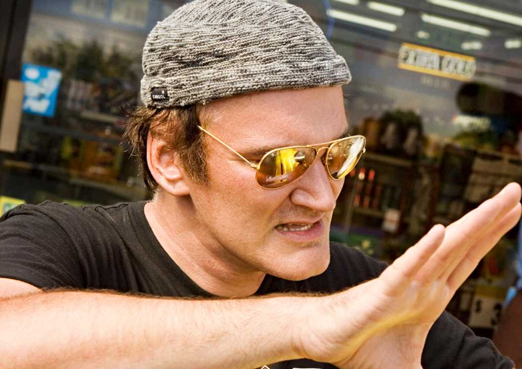 Quentin Tarantino on the set of Death Proof