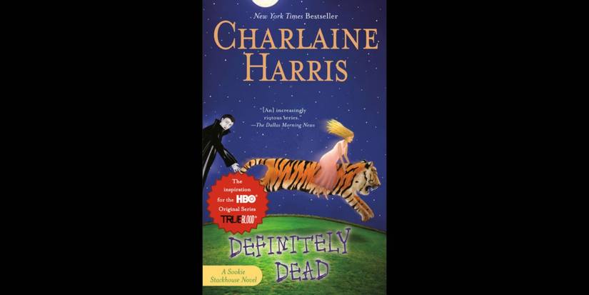 Definitely Dead by Charlaine Harris book cover.