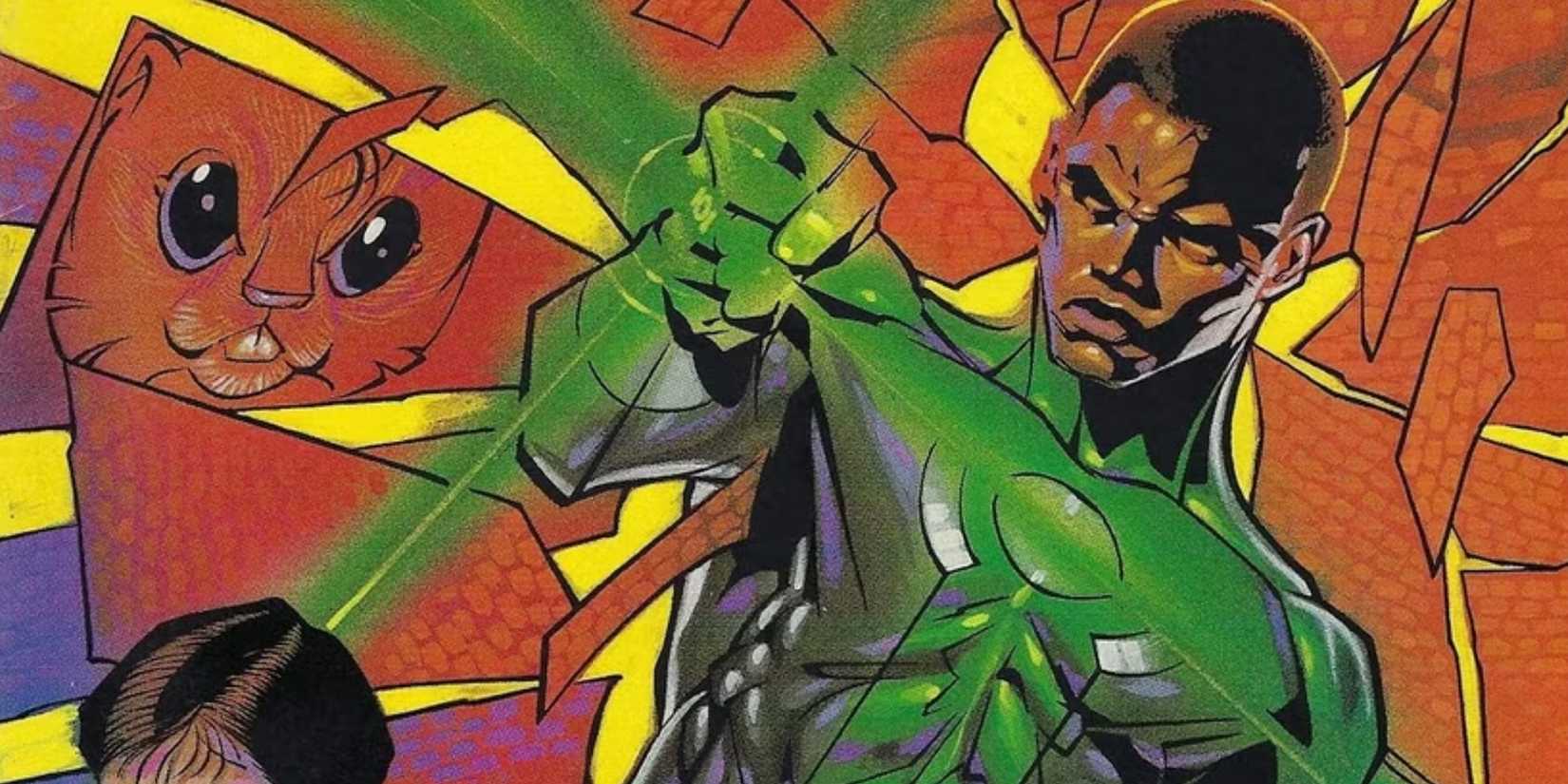 Green Lantern (John Stewart) on the cover of 'Green Lantern: Mosaic" #1