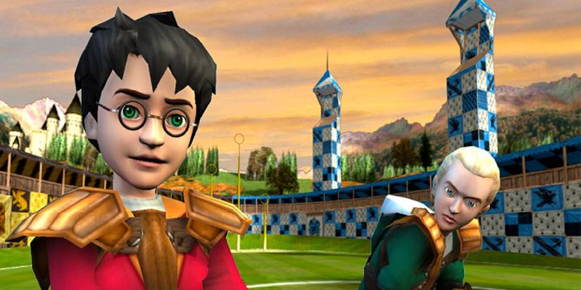 Harry and Draco in 'Harry Potter - Quidditch World Cup'