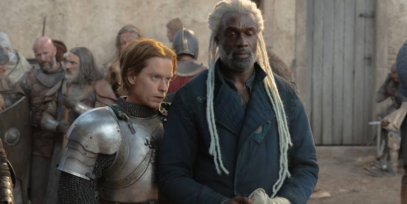 Freddie Fox and Steve Toussaint in the House of the Dragon Season 3 finale