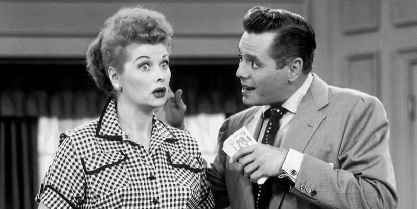 Lucille Ball and Desi Arnaz in 'I Love Lucy'