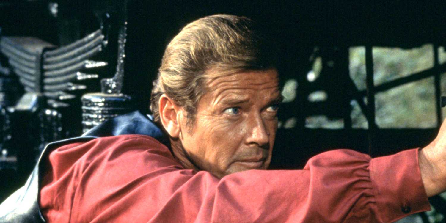 Roger Moore and James Bond in Octopussy
