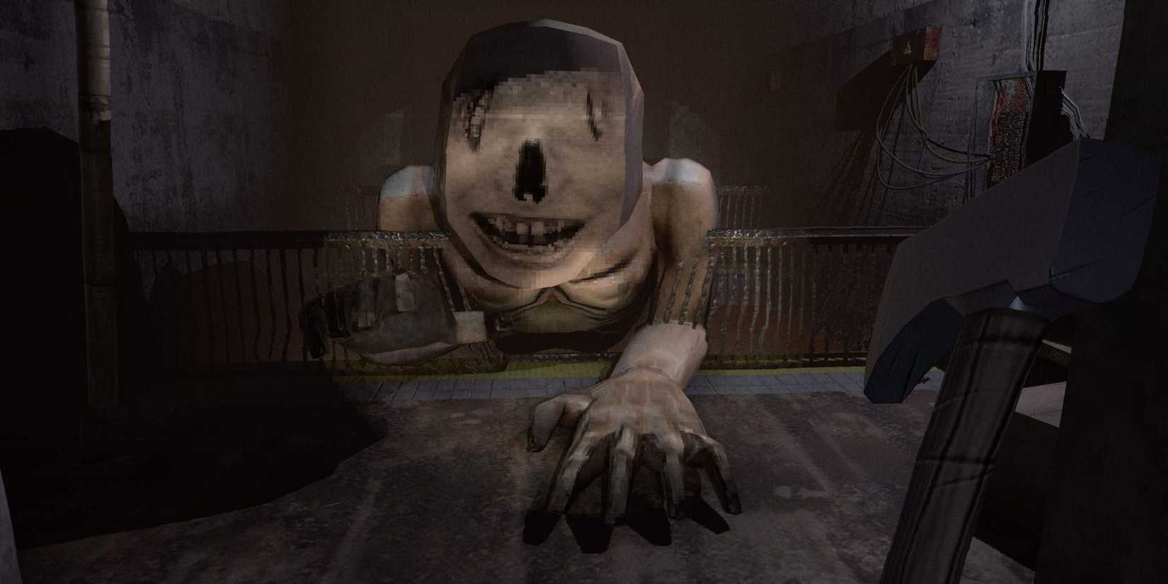 A monster crawling towards the camera in Lost-in-Vivo