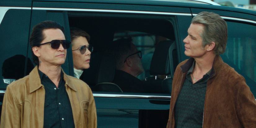 Clifton Collins Jr., Annette Bening, and Timothy Olyphant in Lucky Episode 3