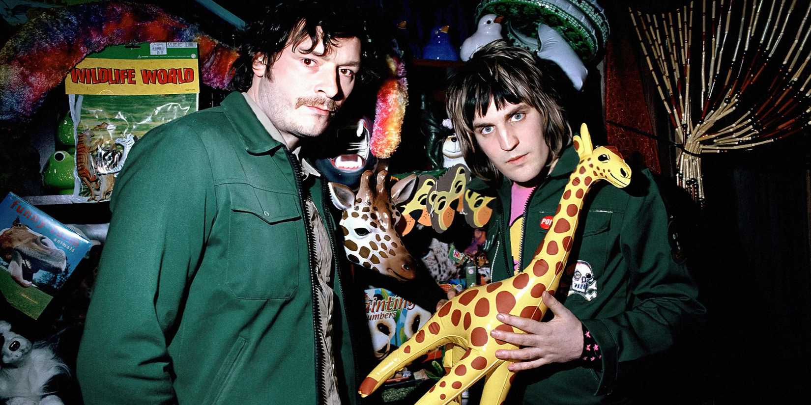 Julian Barratt as Howard Moon and Noel Fielding as Vince Noir in The Mighty Boosh.