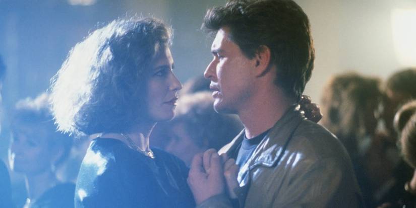 Mimi Rogers and Tom Berenger in 'Someone to Watch Over Me'