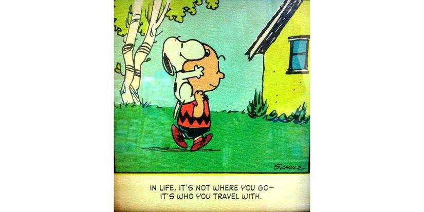 A Peanuts comic strip by Charles Schulz