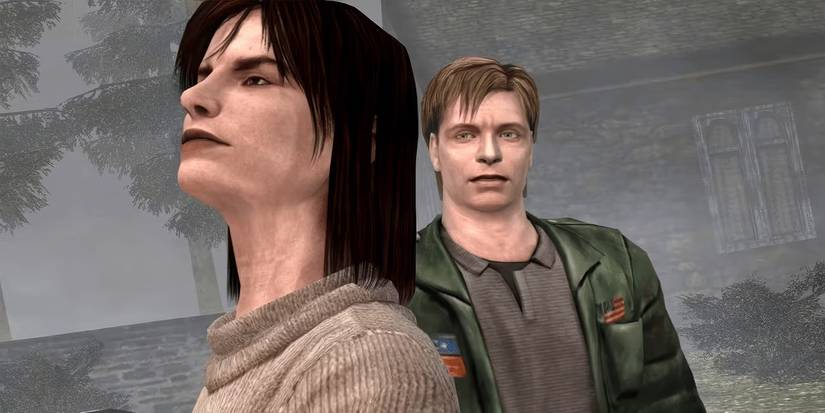 Two characters talking in Silent-Hill-2