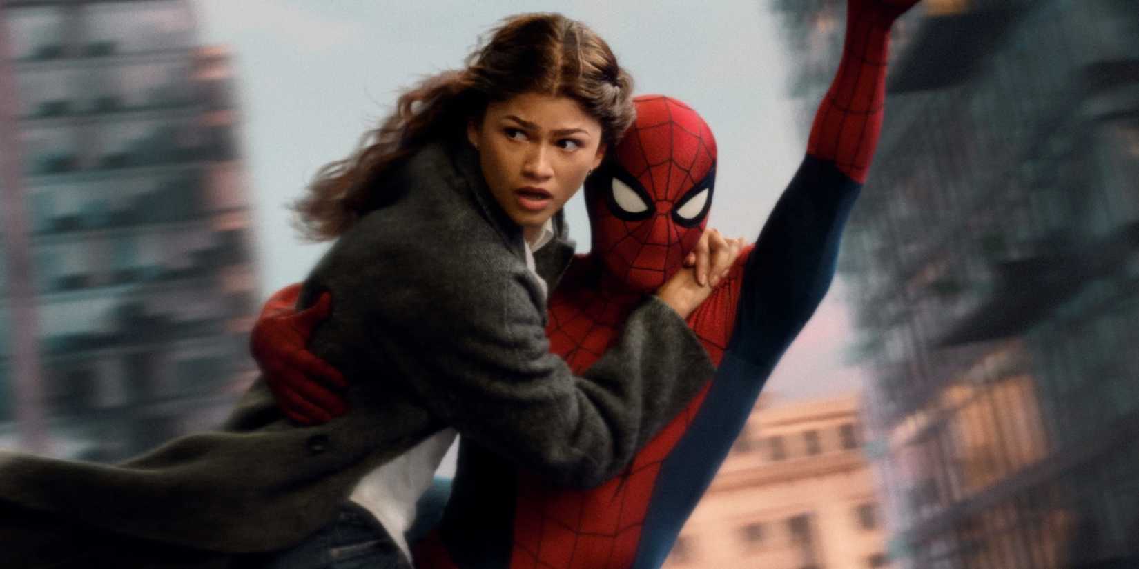 Tom Holland as Peter Parker and Zendaya as Michelle "MJ" Jones-Watson in Spider-Man: Brand New Day (2026)