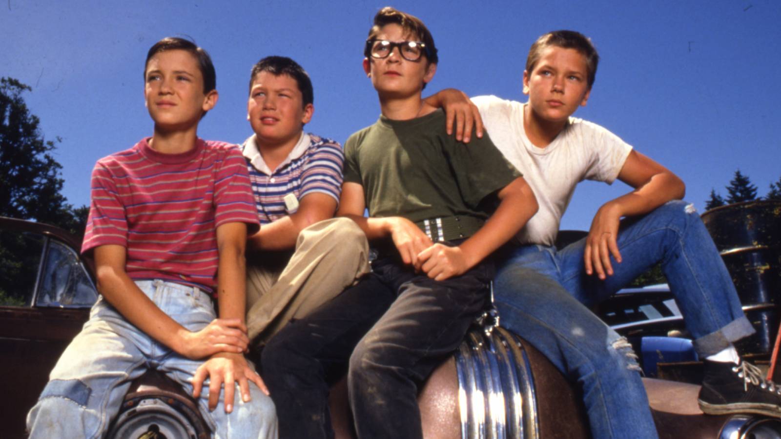 The cast of Stand by Me (1986)
