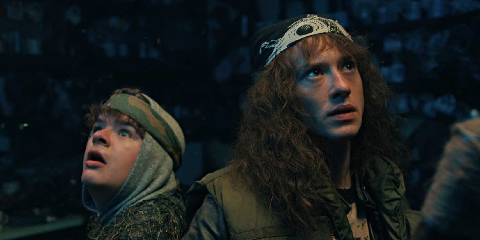 Dustin and Eddie in Stranger Things Season 4