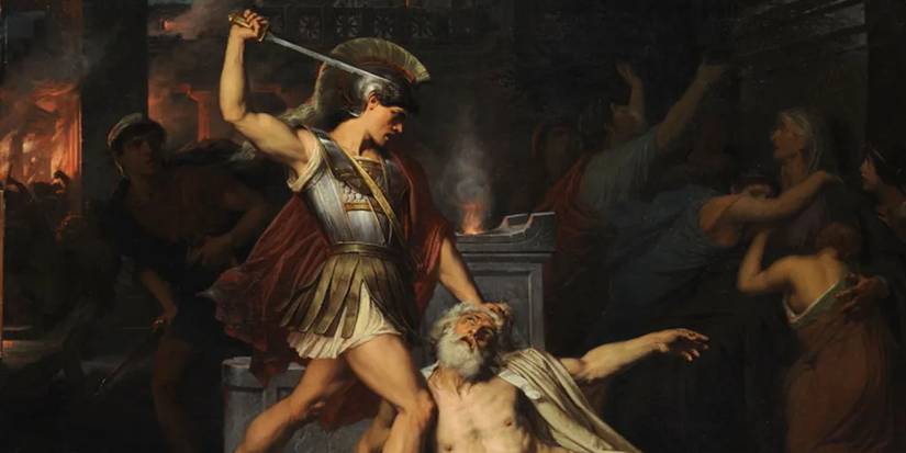 The Death of Priam by Jules Joseph Lefebvre
