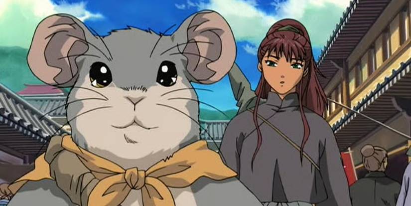 Rakushun and Yoko in 'The Twelve Kingdoms'