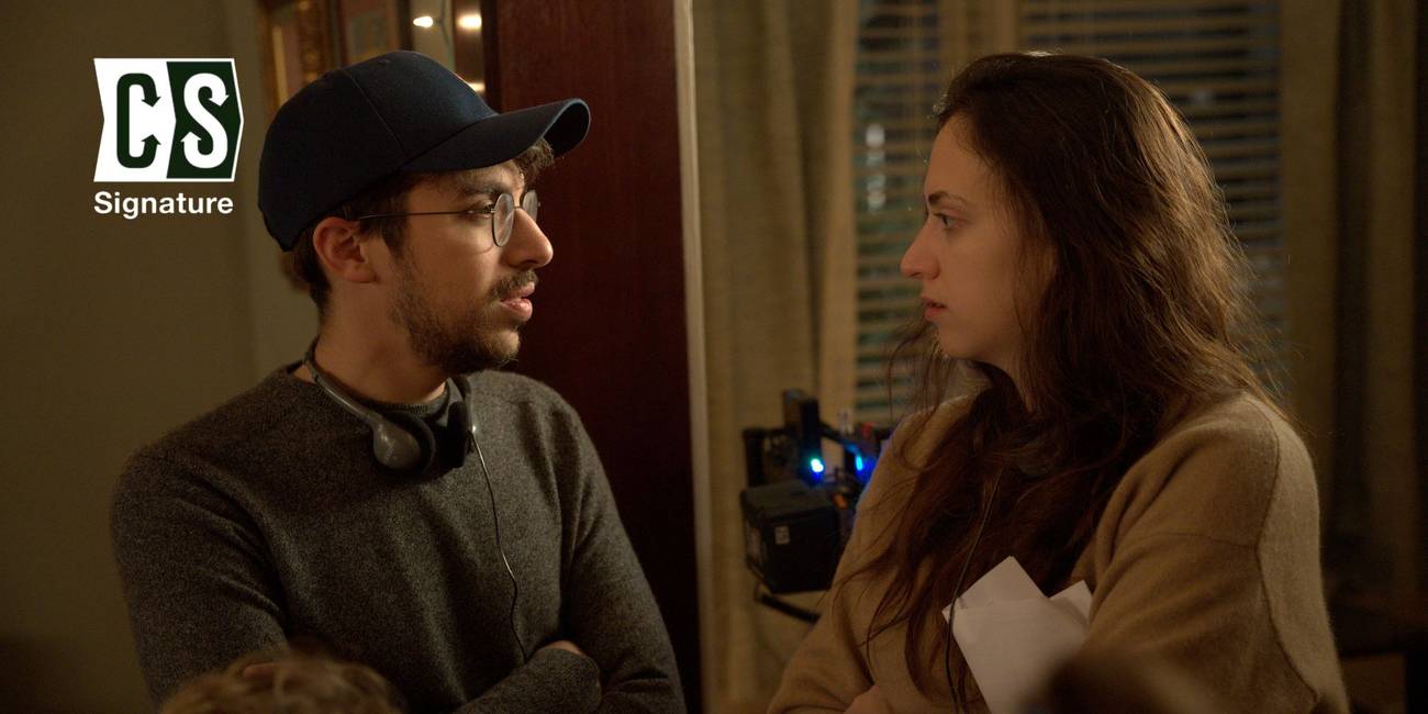 Ben Kronengold and Rebecca Shaw on the set of Adults Season 2