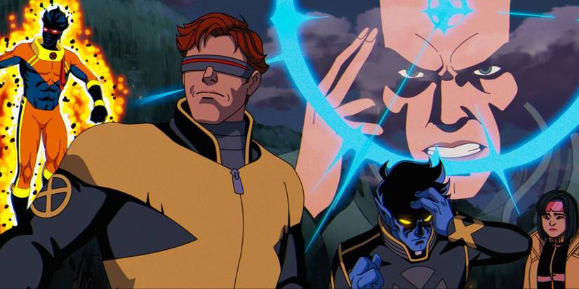 Sunspot, Cyclops, Xavier, Nightcrawler, and Jubilee in X-Men '97 Season 2