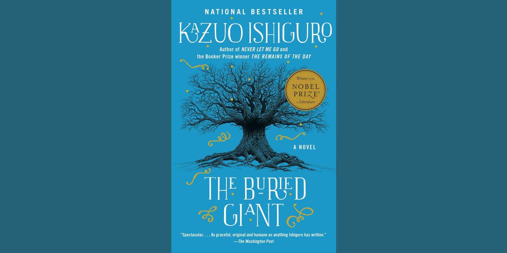 The front cover of 'The Buried Giant' by Kazuo Ishiguro