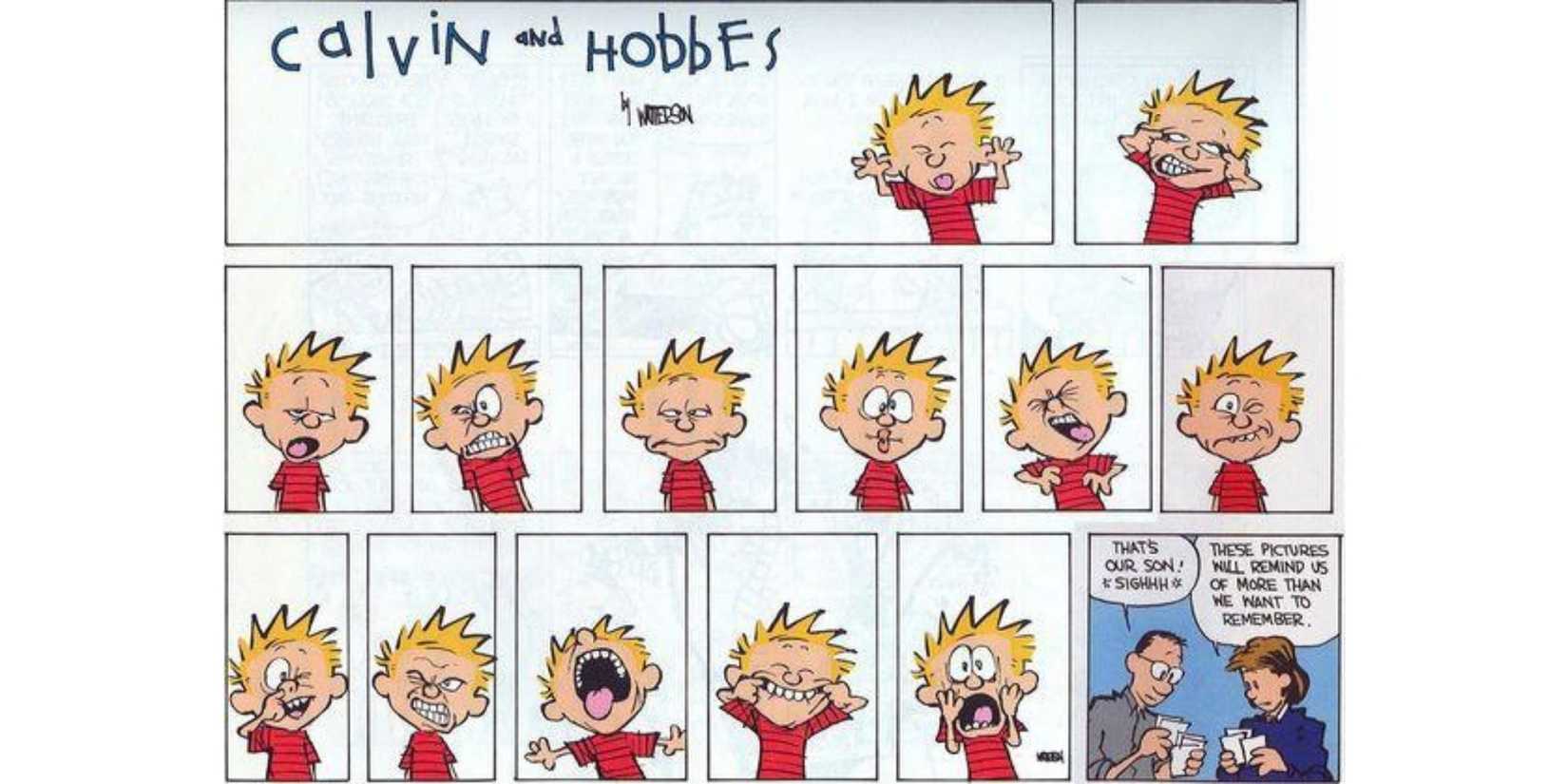Picture Day for Calvin and Hobbes.