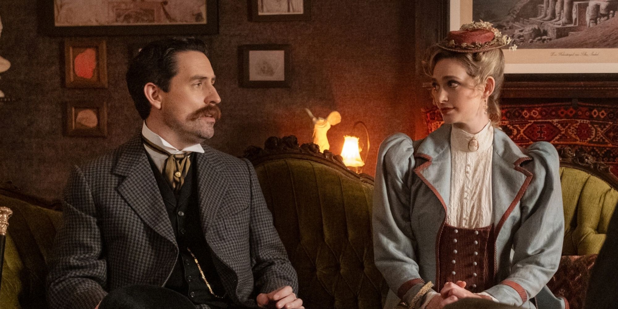"Pilot" -- Coverage of the CBS Original Series ETERNALLY YOURS scheduled to air Thursday, October 8, 2026 (8:30 PM, ET/PT) Pictured: Ed Weeks as Charles, Allegra Edwards as Liz Photo: Bertrand Calmeau/CBS ©2026 CBS Broadcasting, Inc. All Rights Reserved.