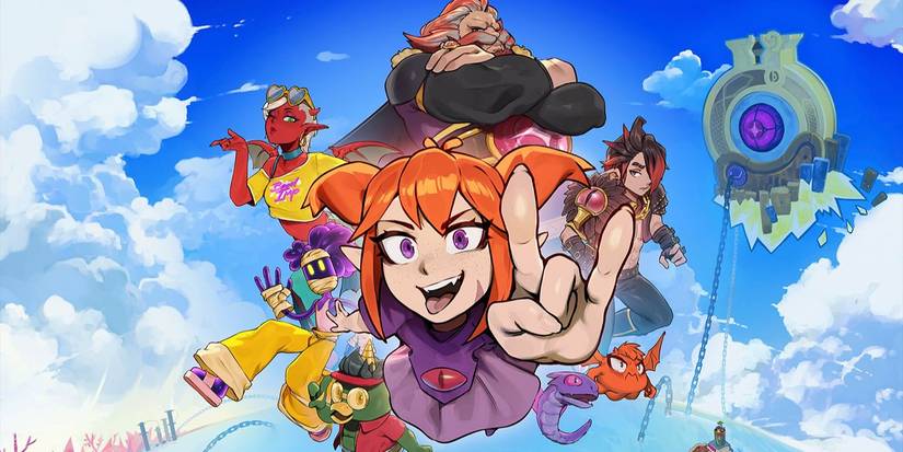 Key art for Demon Tides featuring Beebz, Lucy, Midgi, DK, Ragnar, and Roc.