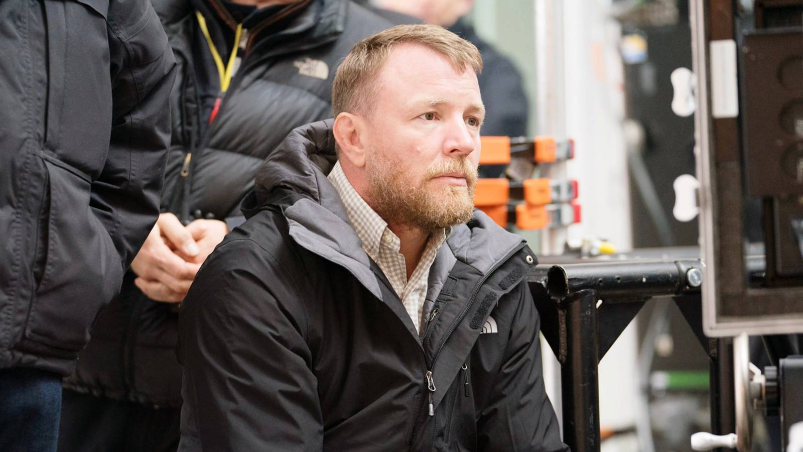 Guy Ritchie on set