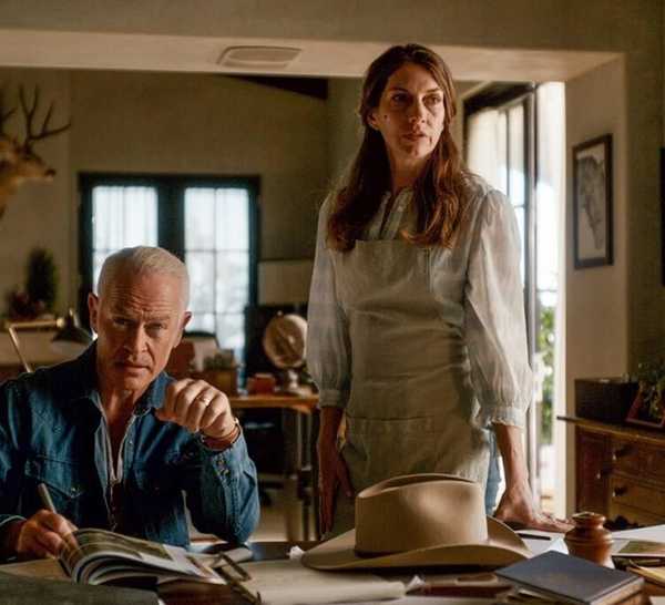 Ian (Neal McDonough) and his wife Jenna Ross (Dawn Olivieri) in 'Homestead' (2024)