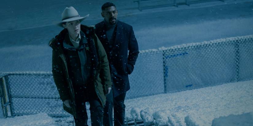 Kelly Macdonald and Aaron Pierre in Lanterns Episode 1