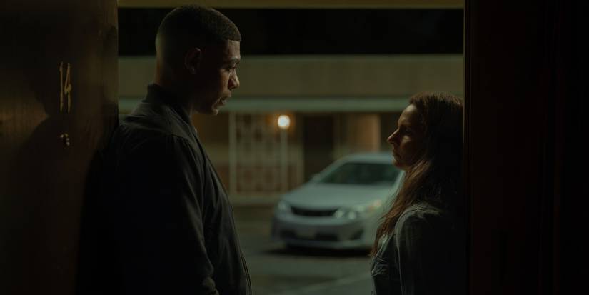 Aaron Pierre and Poorna Jagannathan in Lanterns Episode 4