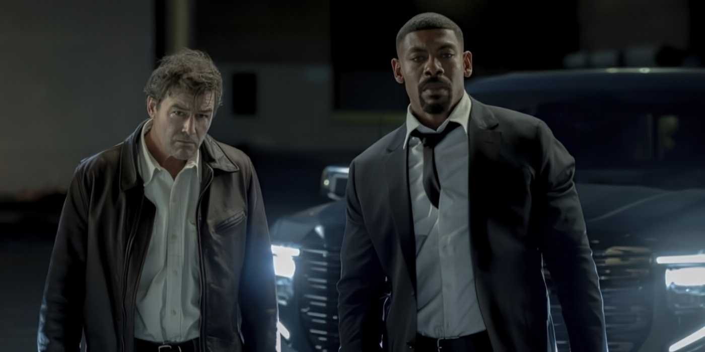 Kyle Chandler and Aaron Pierre in Lanterns Episode 7