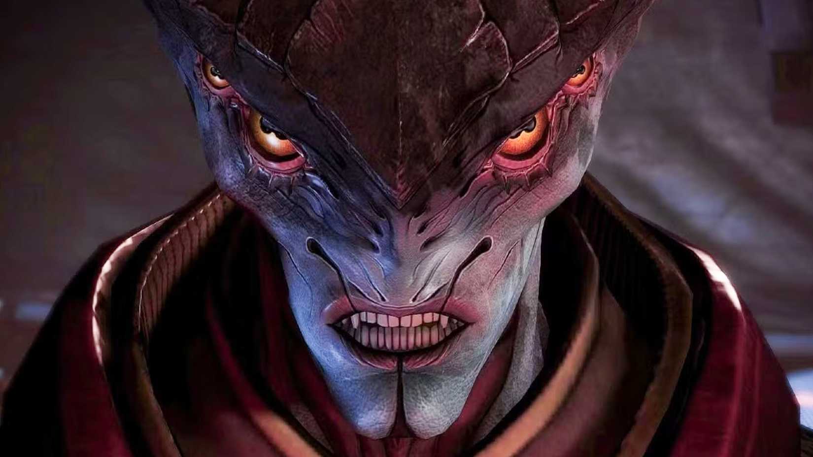 Javik looking angry in Mass Effect 3
