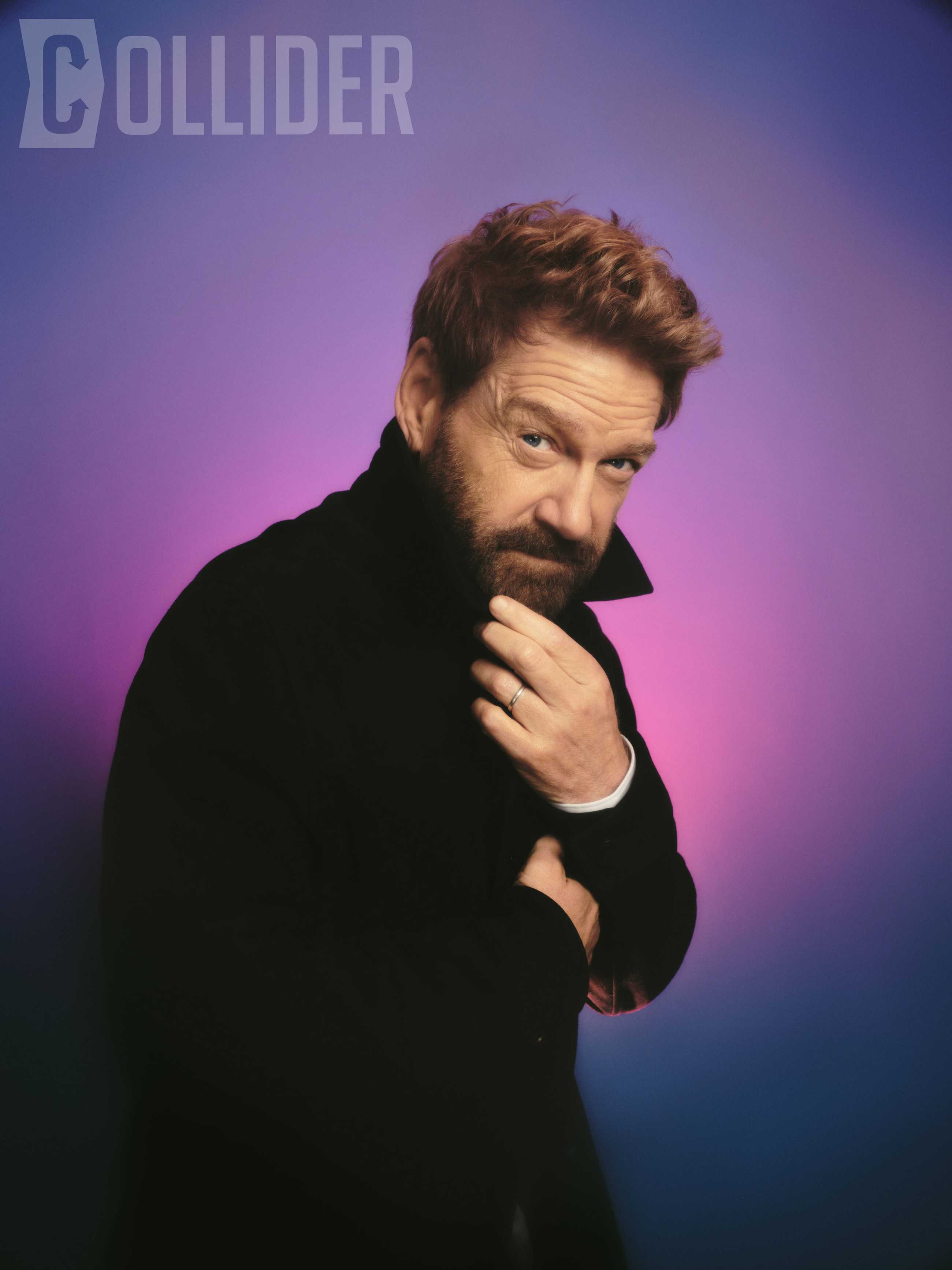 Kenneth Branagh poses for a portrait at Collider offices in Manhattan on Sept. 1, 2026. (Photo by Stephanie Diani for Collider)