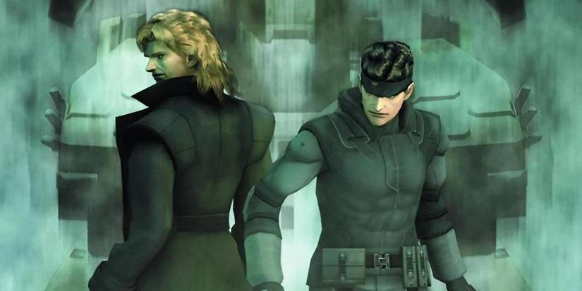 Solid Snake and Liquid Snake on the cover of Metal Gear Solid: The Twin Snakes